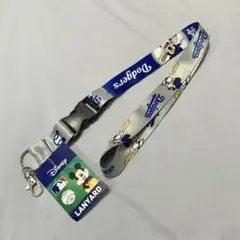 アメリカ限定 Disney Dodgers Lanyard ミッキー