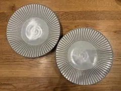 和モダン 光彩 深皿 パスタ皿 カレー皿2点セットのサムネイル