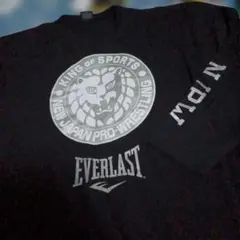 新品タグ付きEVERLAST 新日本プロレス コラボ 長袖ブラック4Lのサムネイル