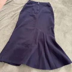 ロング　マーメイドスカート　ブラック　M レディース