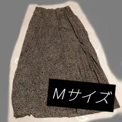 ボタニカル柄 プリーツスカート ロング丈 ウエストゴムのサムネイル