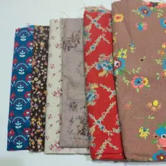 花柄などプリント生地 6点セット まとめ売り YUWA