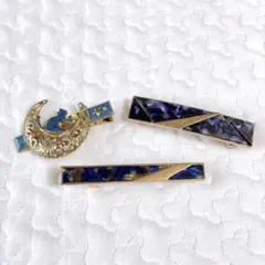 ヘアアクセサリー まとめ売り OSEWAYA マーブル調 バレッタ お呼ばれ