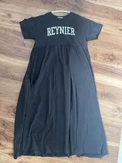 REYNIER ロゴ入りカットソーワンピース 半袖