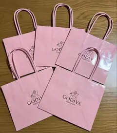 GODIVA ギフト用ピンク袋5枚セット