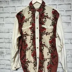 MADOCコットンシャツ花柄