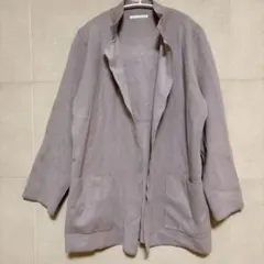 【極美品】DoCLASSE ドゥクラッセ ドレープ ニットカーディガングレージュ