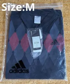 adidas CLIMALHTE COTTONアーガイル柄ポロシャツ　ゴルフ