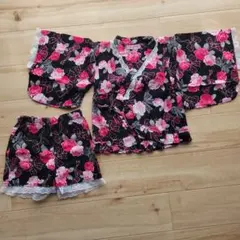 甚平 90  レース 女の子