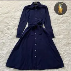 【匿名発送】 POLO RALPH LAUREN ポロシャツワンピース(紺)