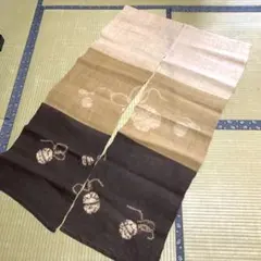 【ヴィンテージ】麻のれん　まる　◯ タペストリー　ディスプレイ　墨　筆 ヴィンテージ】麻のれん まる ◯ タペストリー ディスプレイ 墨 筆