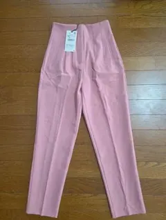 ZARAピンク ハイウエストパンツ XS 新品 ザラ