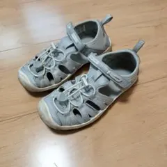 KEEN シルバー サンダル マジックテープ式