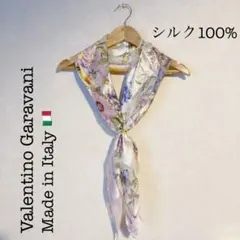 Valentino Garavani シルク100% 花柄スカーフのサムネイル