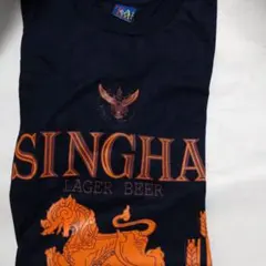 【新品】SINGHA LAGER BEER Tシャツ ネイビー