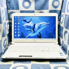 爆速SSD500GB☆i5☆人気白ノートパソコン♡ブルーレイ&カメラ！Win11