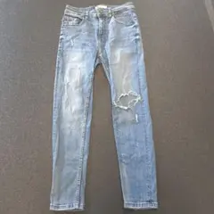 ZARA ザラ ダメージ加工 スキニーデニム ジーンズ EUR38