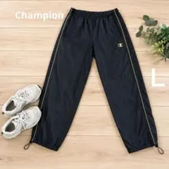 Champion チャンピオン ナイロンパンツ L 黒　ゴールドライン スポーツのサムネイル