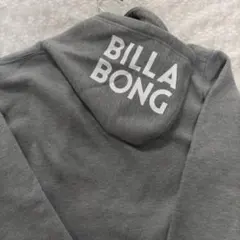 BILLABONG パーカー グレー フードロゴ