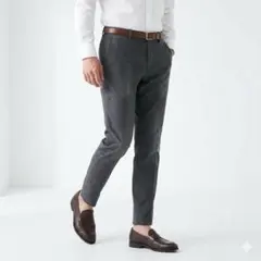 【M】スリムテーパードパンツ ストレッチスラックス ビジネスカジュアル 美脚