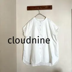 cloudnineクラウドナイン袖フリルバンドカラーブラウスゆったりナチュランのサムネイル
