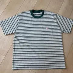 本日迄価格⭐️DANTON 【美品】ボーダー ポケット Tシャツのサムネイル