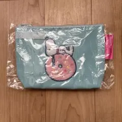 スヌーピー　一番くじ　⑨ポーチ　ブルー