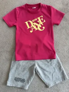 セントラルスポーツ　ダンス　上下　130cm ピンク　グレー