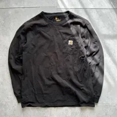 vintage carhartt 長袖Tシャツ M オーバーサイズ ブラック