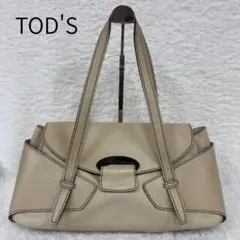 《良品》TOD'S トッズ ハンドバッグ レディース ベージュ アイボリー