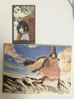 ヒカルの碁 サイン色紙 複製 ヒカル＆佐為＆アキラ 小畑健 - メルカリ
