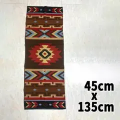 ジャガード ラグ 絨毯 45 x 135 cm カーペット キャンプ アジアン