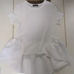 YOKO CHAN ペプラム 半袖 Tシャツ ホワイト38のサムネイル