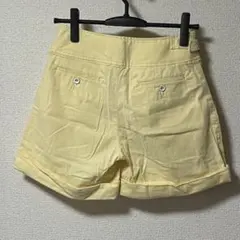 ダブルスタンダードクロージング ゴルフ ショートパンツ レディース36 S 黄のサムネイル