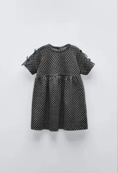 ZARA キッズ ドット柄 半袖ワンピース