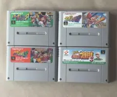 ①SFC スーパーファミコン　野球4本セット