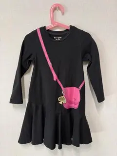 kate spade 黒い長袖ワンピース 110