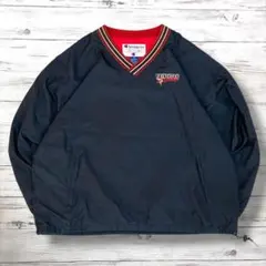 チャンピオン Champion プルオーバー 刺繍ロゴ 紺色 XXL 0987