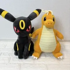 【新品タグ付き】ポケモン めちゃもふぐっとぬいぐるみ ブラッキー カイリュー2種のサムネイル