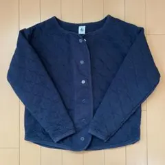 PETIT BATEAU キルティングカーディガン 140cm ネイビー