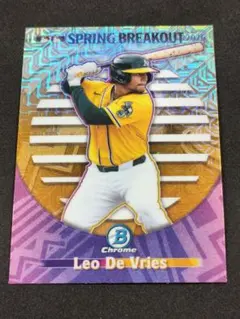 レオ・デフリース アスレチックス Topps Chrome Mojo