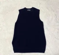 AURALEE ブラック ニットベスト サイズ1 AURALEE ブラック ニットベスト サイズ1 レディース