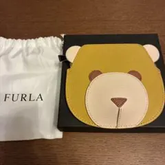 FURLA ベア コインケース イエロー