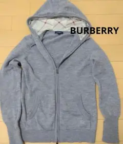 BURBERRY フード付きパーカー サイズ2 グレー