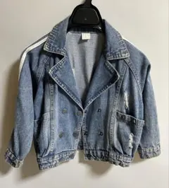 ダメージ加工 ライトブルーデニムジャケット
