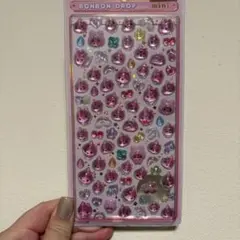 【正規品】ボンボンドロップシール　ミニ　しずくちゃん　ピンク　うるおいちゃん