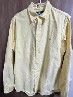 Ralph Lauren CUSTOM FIT 長袖シャツ M イエロー