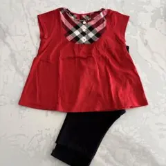 バーバリー　セットアップ　90cm チェック　女の子