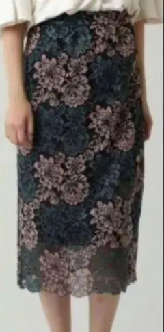 ROSE BUD レース タイトスカート