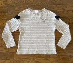 mezzo piano ボーダー長袖カットソー M